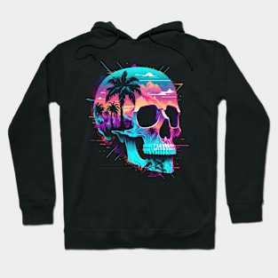 Vaporwave Skull Hoodie